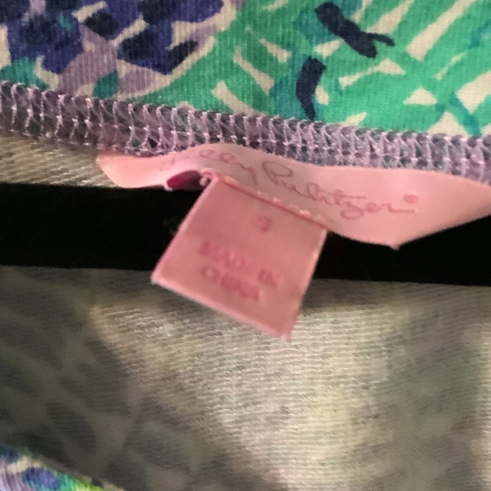 Lilly Pulitzer Vibrant Blue‎ and Green Blouse - Picture 2 of 7